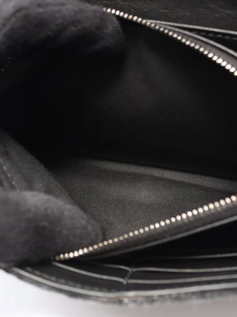 Dior Bifold Wallet Autumn Blue Jacquard Black Canvas Auction Zip Long